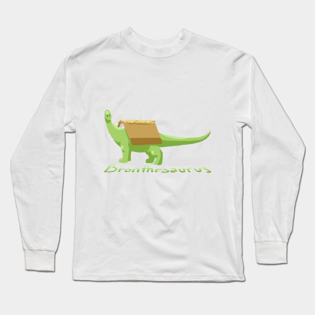 Bronthesaurus Long Sleeve T-Shirt by Blacklightco
